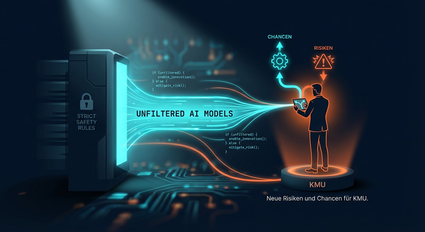 KI-Modelle ohne Filter: Neue Risiken und Chancen für KMU