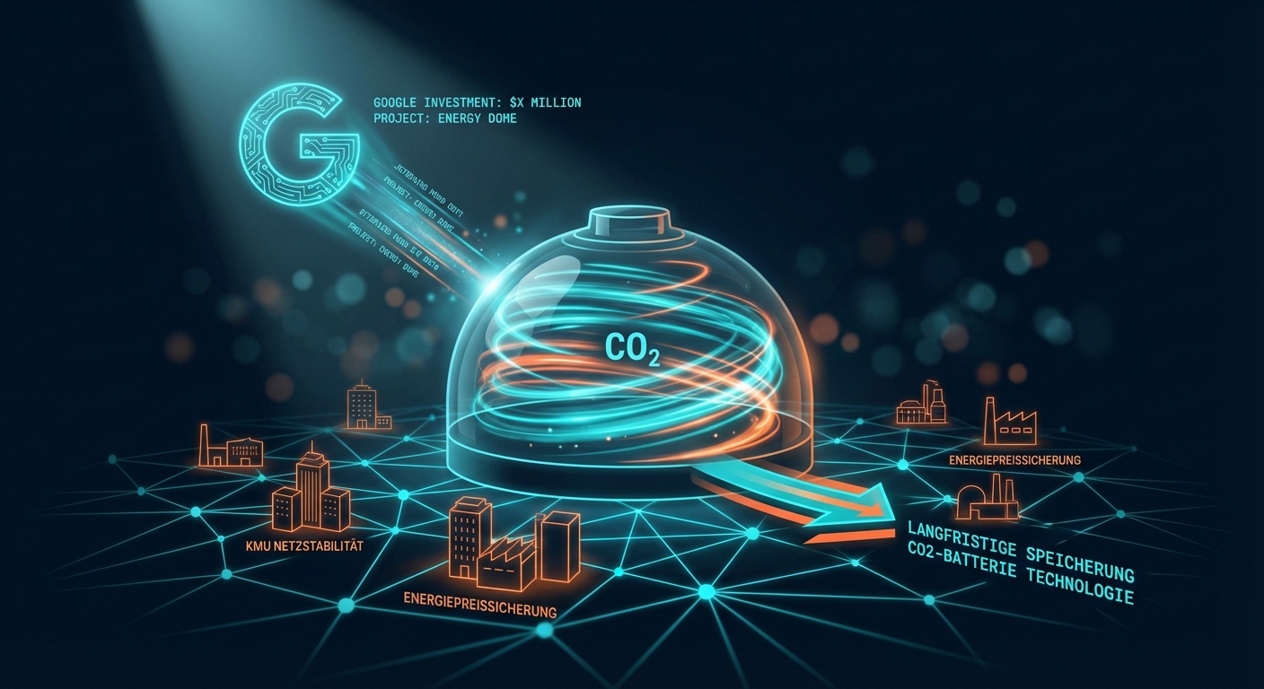 Energiespeicherung mit CO2: Google investiert in neue Technologie