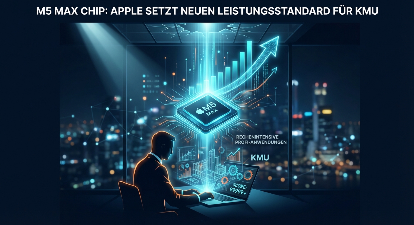 M5 Max Chip: Apple setzt neuen Leistungsstandard für KMU