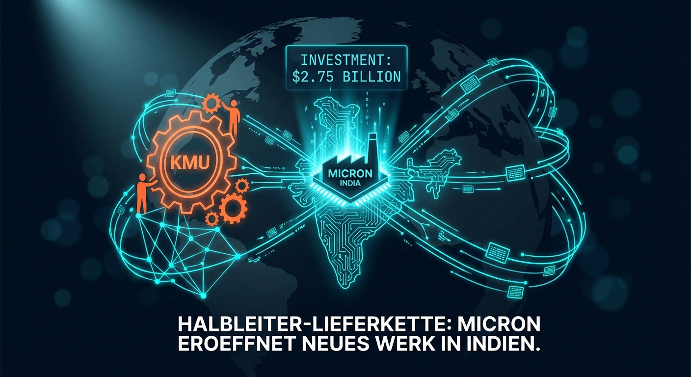 Halbleiter-Lieferkette: Micron eroeffnet neues Werk in Indien