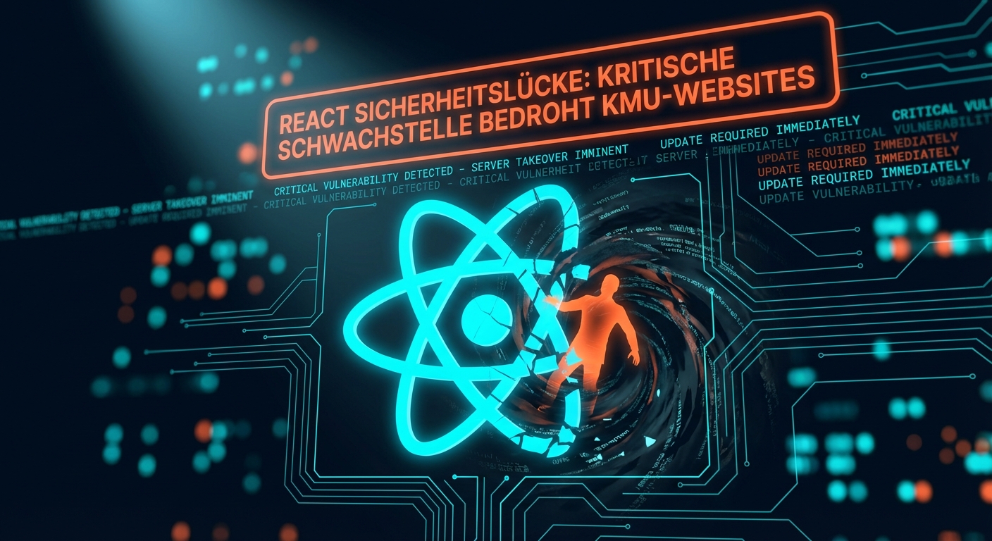 React Sicherheitslücke: Kritische Schwachstelle bedroht KMU-Websites