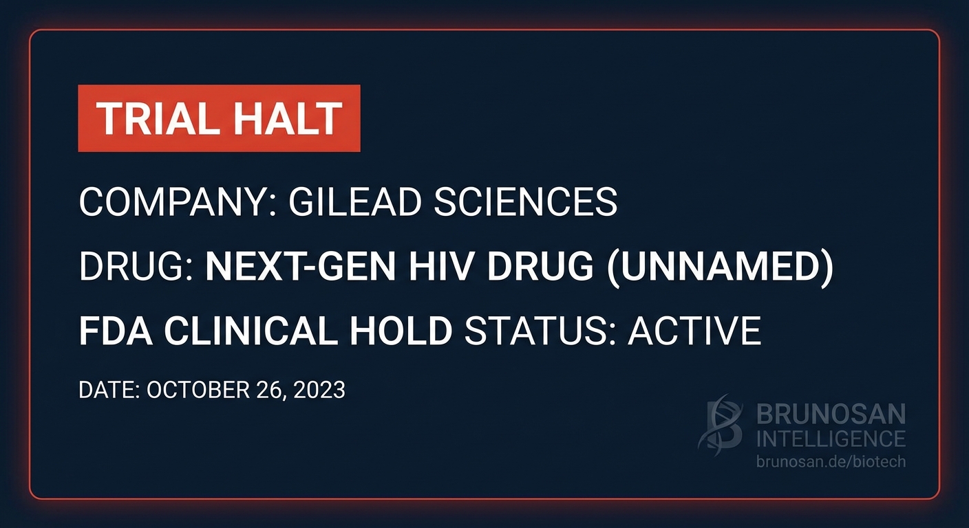 Gilead terminates mid-stage HIV trial amid ongoing FDA clinical hold