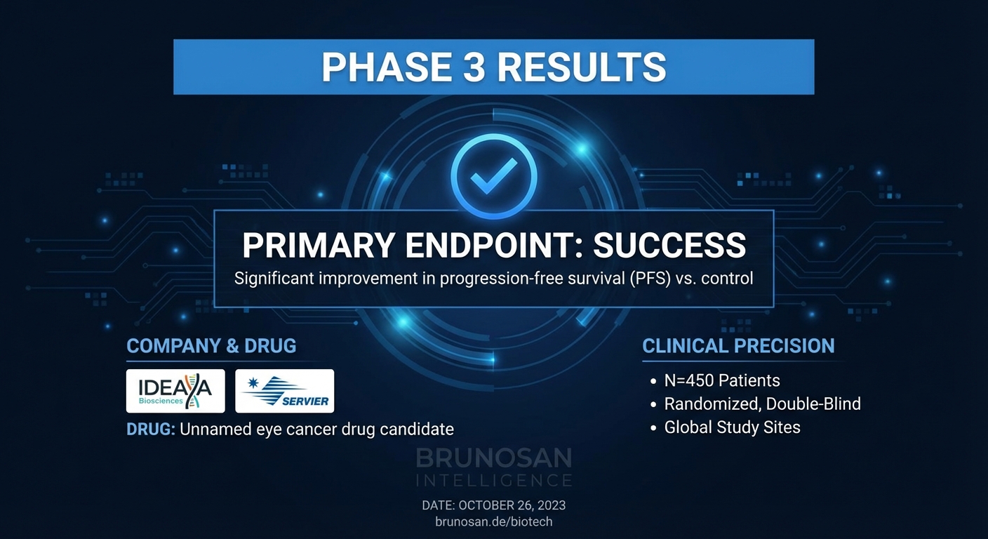Ideaya and Servier's eye cancer drug meets primary endpoint