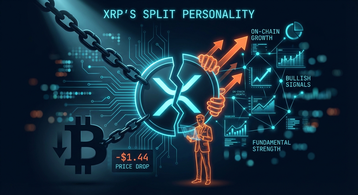 XRP's Split Personality: Why a $1.44 Price Drop Clashes With Bullish On-Chain Signals