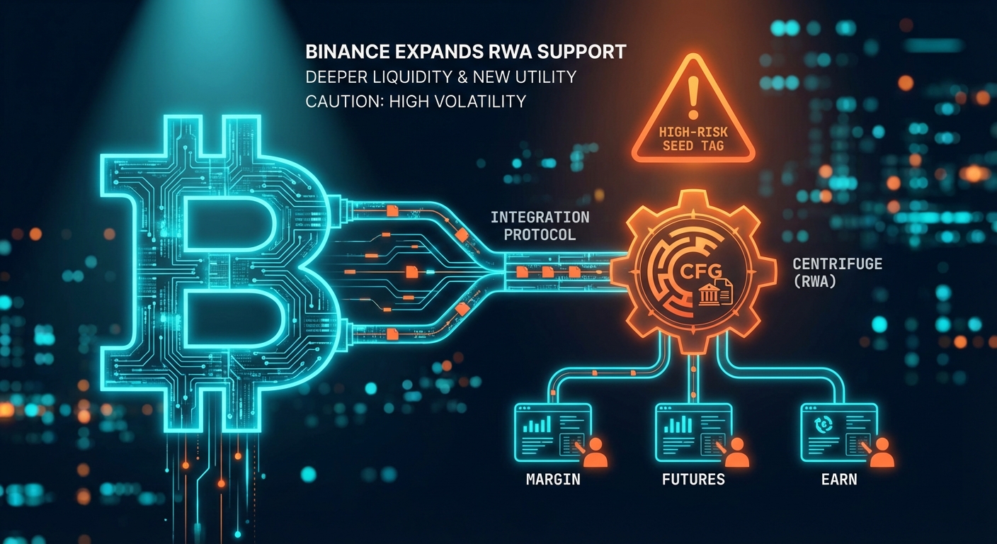 Binance Integrates Centrifuge (CFG) into Margin, Futures, and Earn Platforms