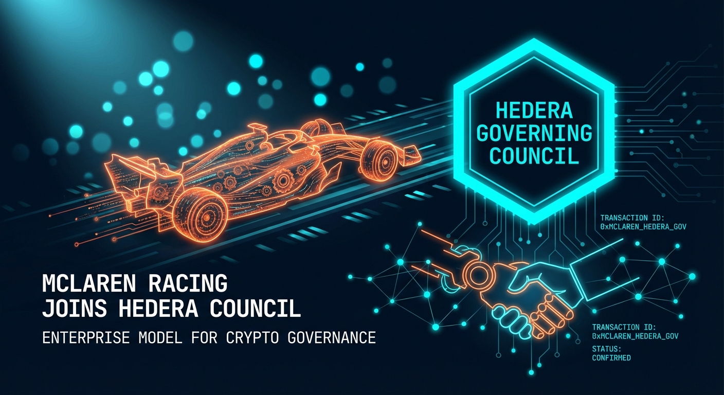 McLaren Racing Joins Hedera Council, Signaling a Deeper Enterprise Model for Crypto Governance