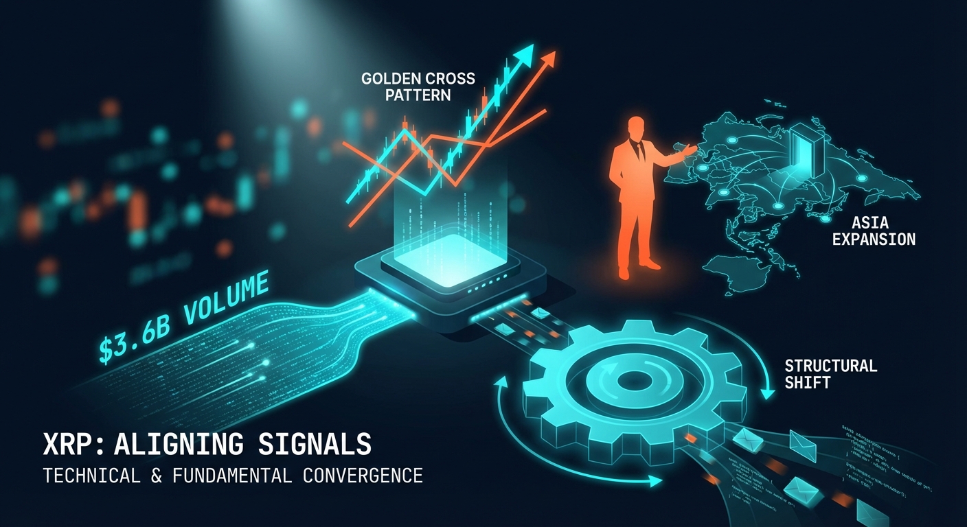 XRP Volume Hits $3.6B as Technical and Fundamental Signals Align