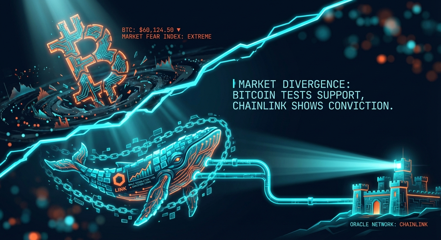 Oracle Network Chainlink Sees Whale Accumulation as Bitcoin Tests $60K Support