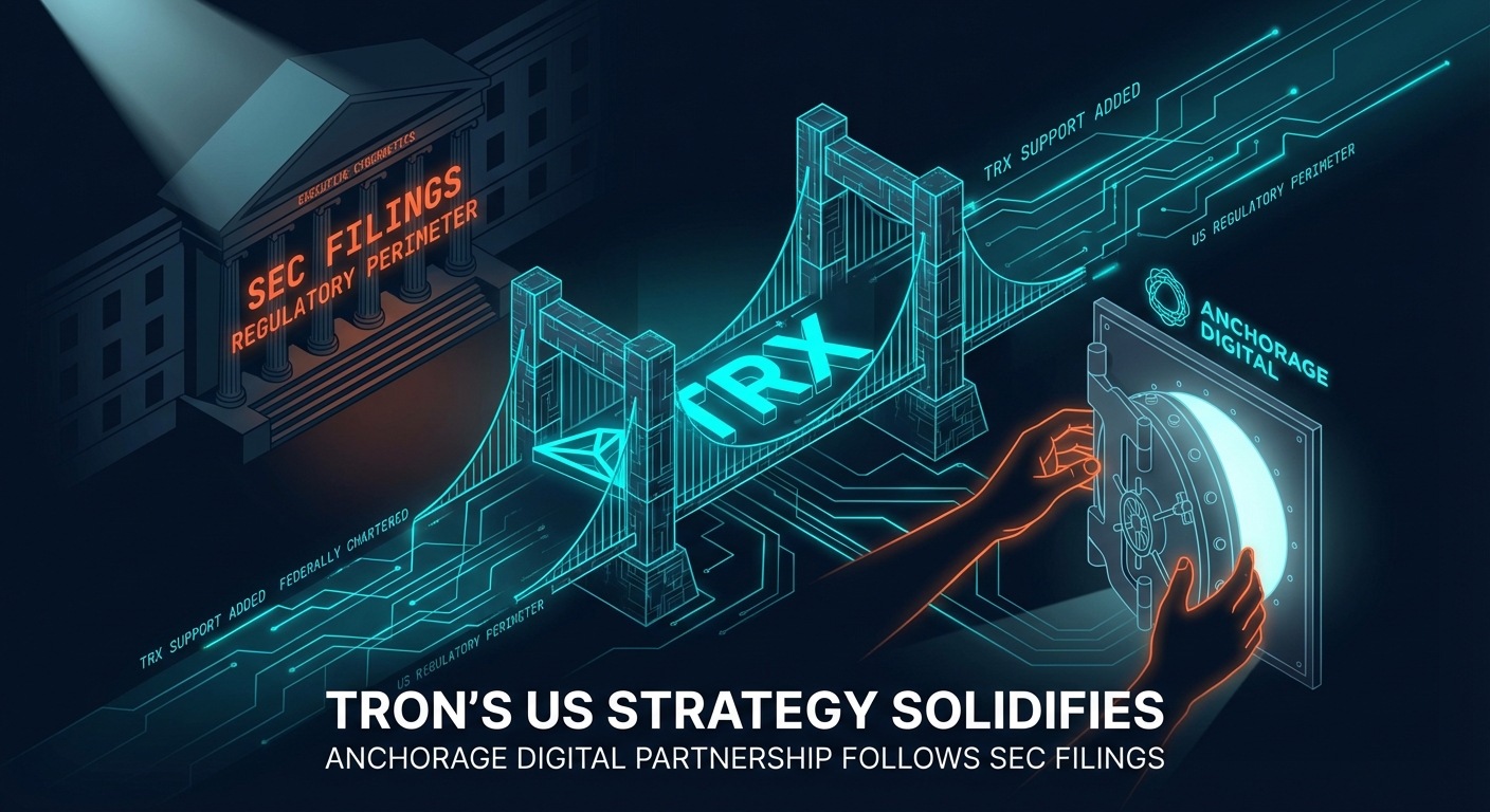 TRON's US Strategy Solidifies as Anchorage Digital Partnership Follows SEC Filings