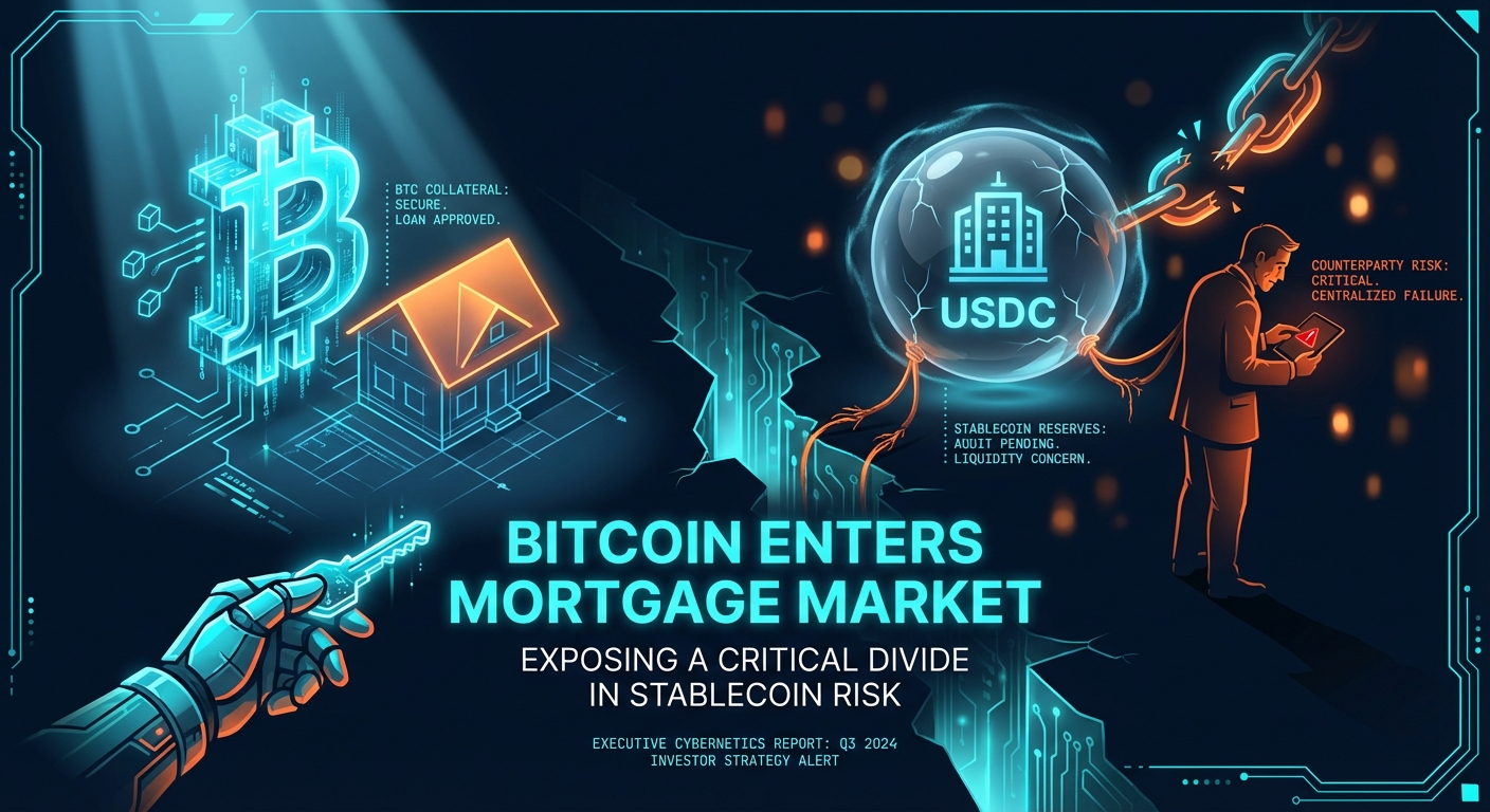 Bitcoin Enters Mortgage Market, Exposing a Critical Divide in Stablecoin Risk