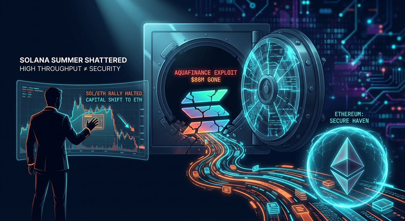 Solana Rug Pull Halts SOL/ETH Rally, Pushing Capital Back to Ethereum