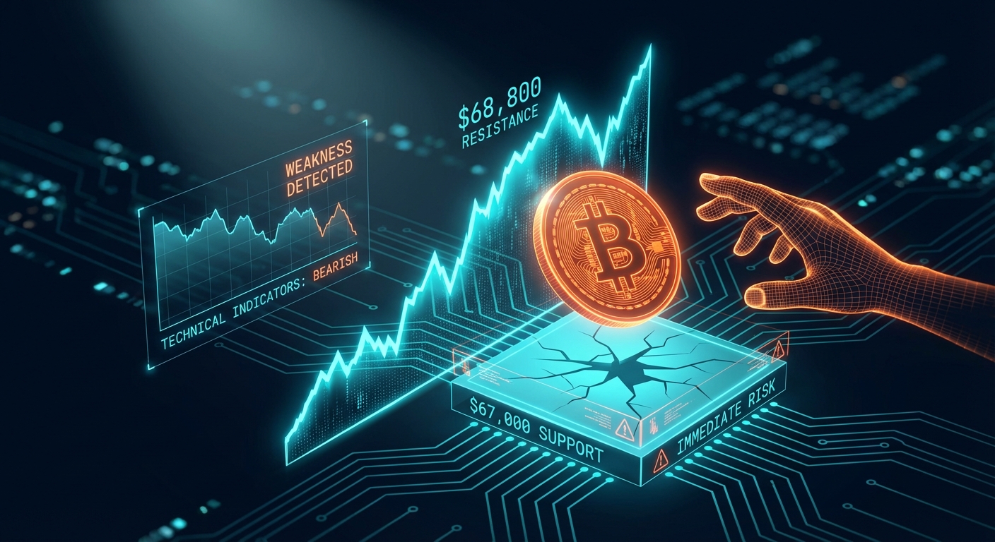 Bitcoin Price Rejects $68,800 Again, Key Support Levels Now in Focus