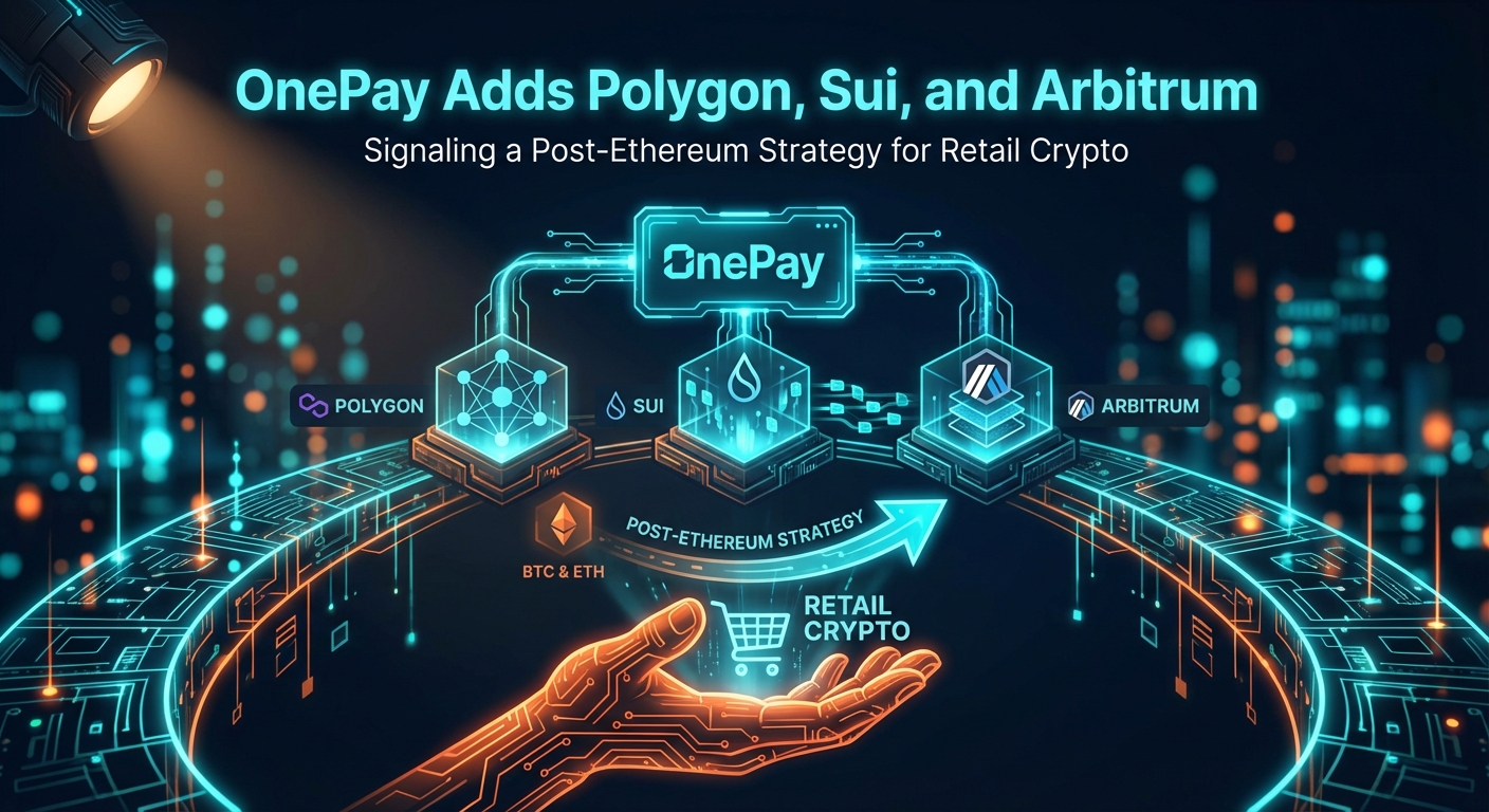 OnePay Adds Polygon, Sui, and Arbitrum, Signaling a Post-Ethereum Strategy for Retail Crypto