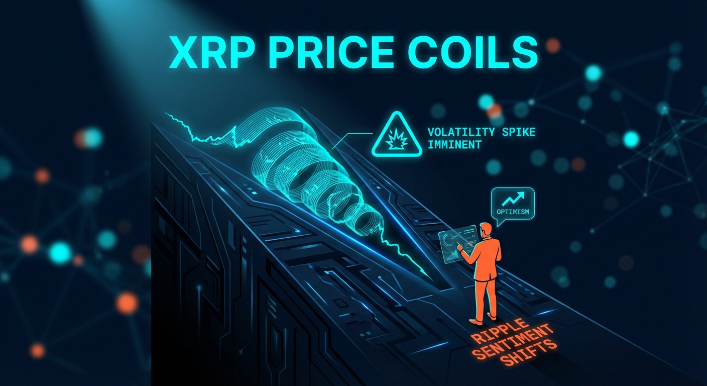XRP Price Coils in Descending Wedge as Ripple Sentiment Shifts