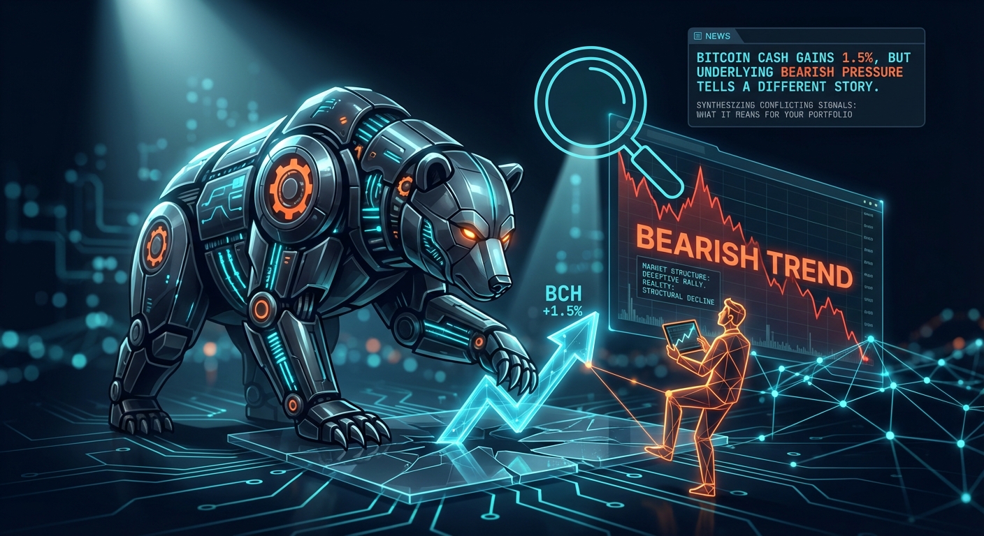 Bitcoin Cash Gains 1.5%, But Underlying Bearish Pressure Tells a Different Story