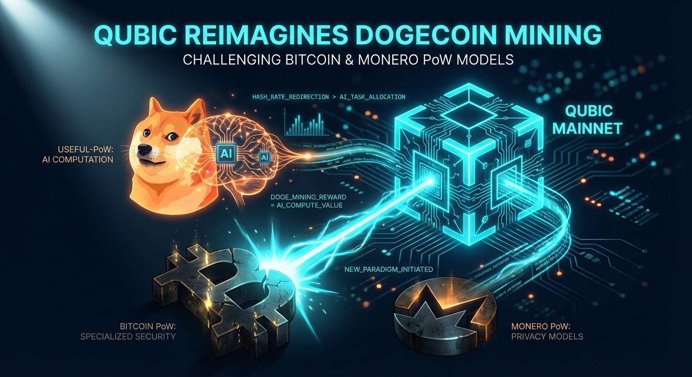 Qubic Mainnet Upgrade Reimagines Dogecoin Mining, Challenging Bitcoin and Monero's Proof-of-Work Models