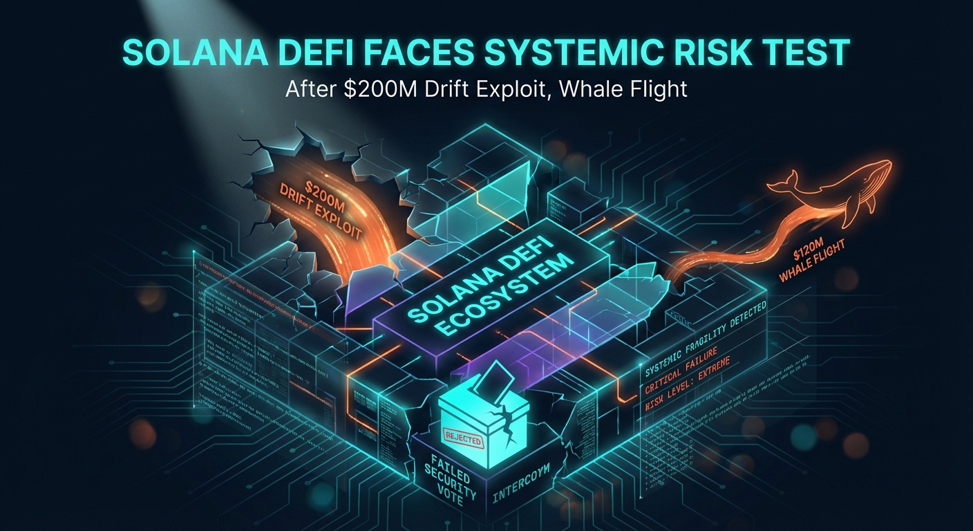Solana DeFi Faces Systemic Risk Test After $200M Drift Exploit, Whale Flight