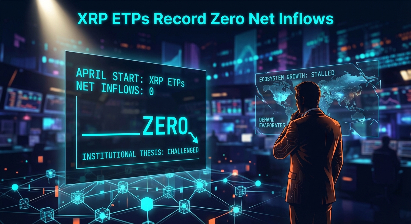 XRP ETPs Record Zero Net Inflows for April Start, Challenging Institutional Thesis