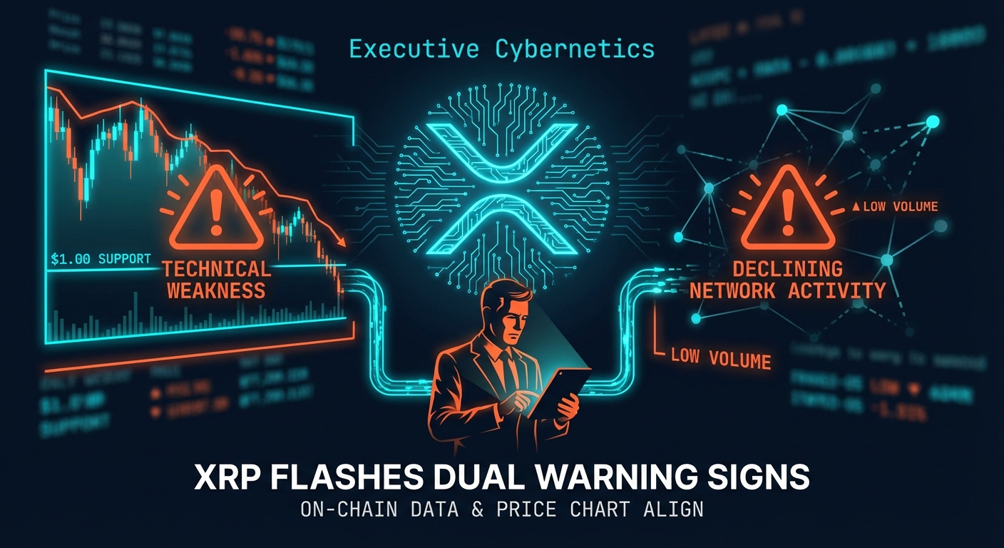 XRP Flashes Dual Warning Signs as On-Chain Data and Price Chart Align