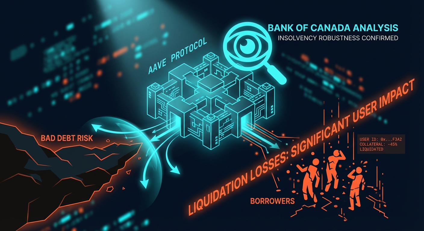 Bank of Canada Analysis Reveals How Aave Shifts Bad Debt Risk to Borrowers