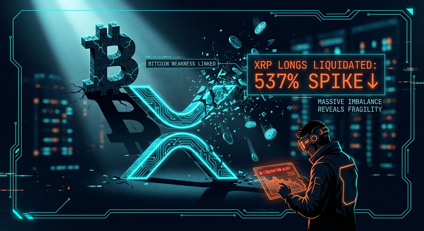 XRP Longs Liquidated in 537% Spike as Bitcoin Logs Worst Quarter in Years