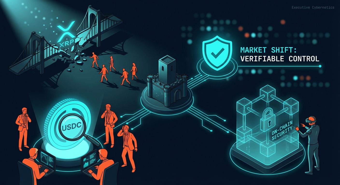 Beyond Trust: XRP Exodus, USDC Scrutiny, and On-Chain Security Signal Market Shift to Verifiable Control