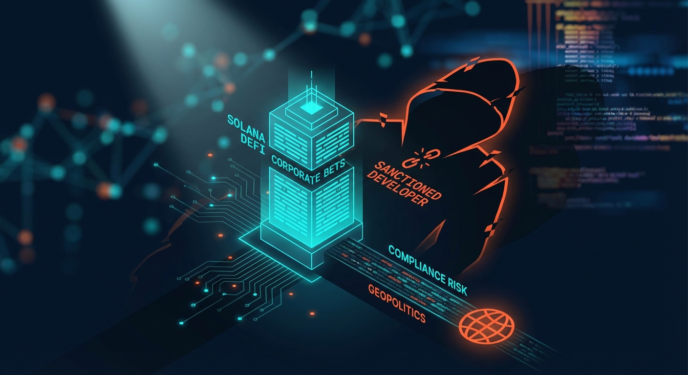 Corporate DeFi Bets on Solana Face Geopolitics as Sanctioned Developer Allegations Surface