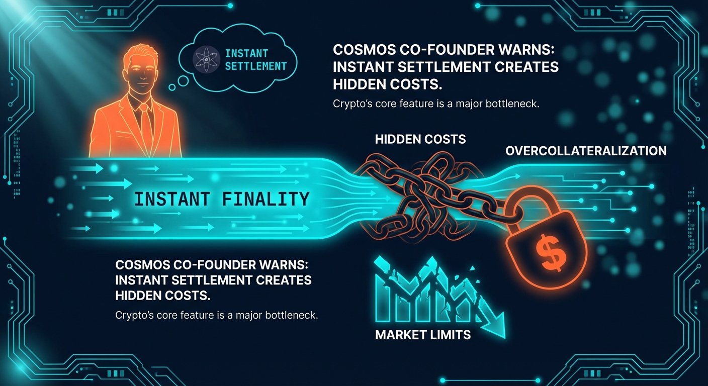 Cosmos Co-Founder Warns Instant Settlement Creates Hidden Costs for Crypto Markets