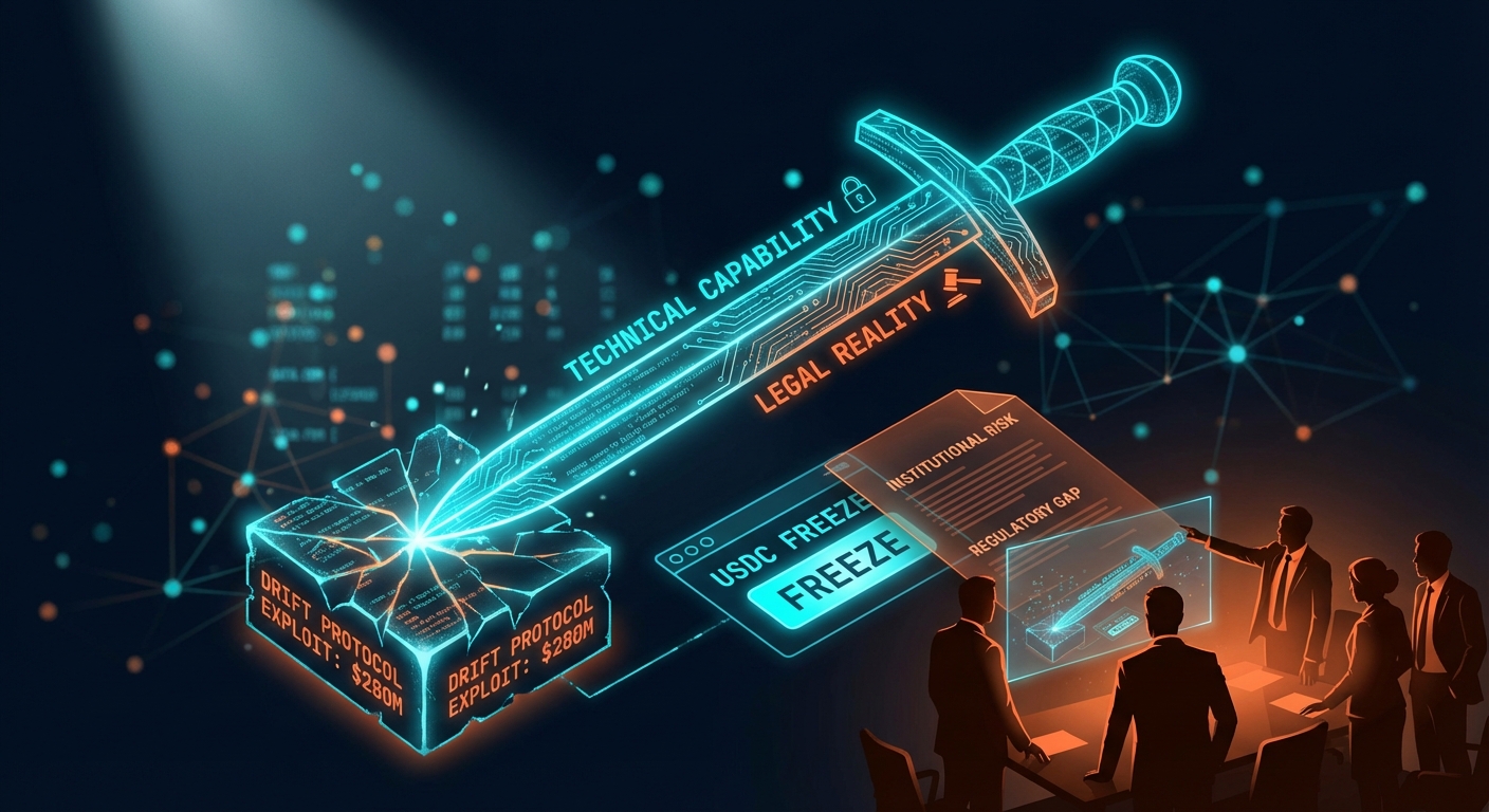 Drift Exploit Reveals USDC Freeze Function as a Double-Edged Sword for Institutions