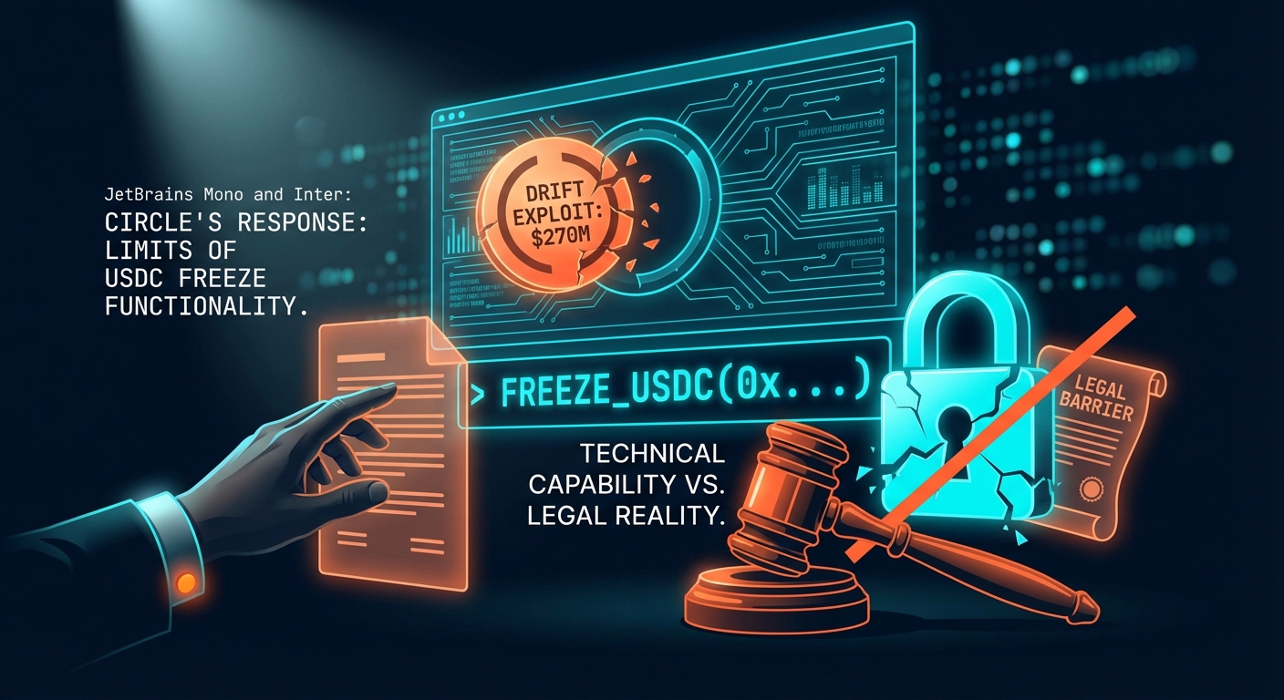 Circle's Response to $270M Drift Exploit Reveals Limits of USDC Freeze Functionality