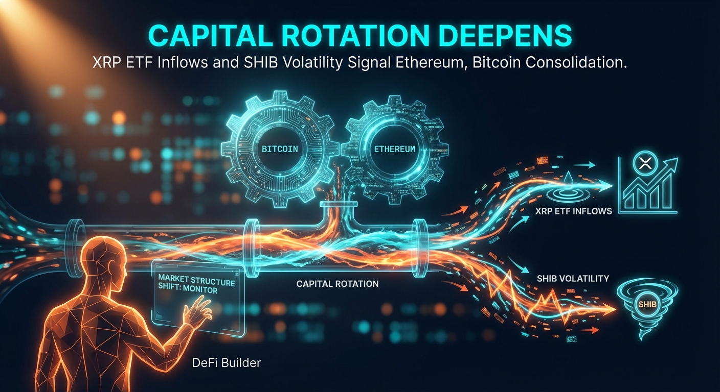 Capital Rotation Deepens: XRP ETF Inflows and SHIB Volatility Signal Ethereum, Bitcoin Consolidation