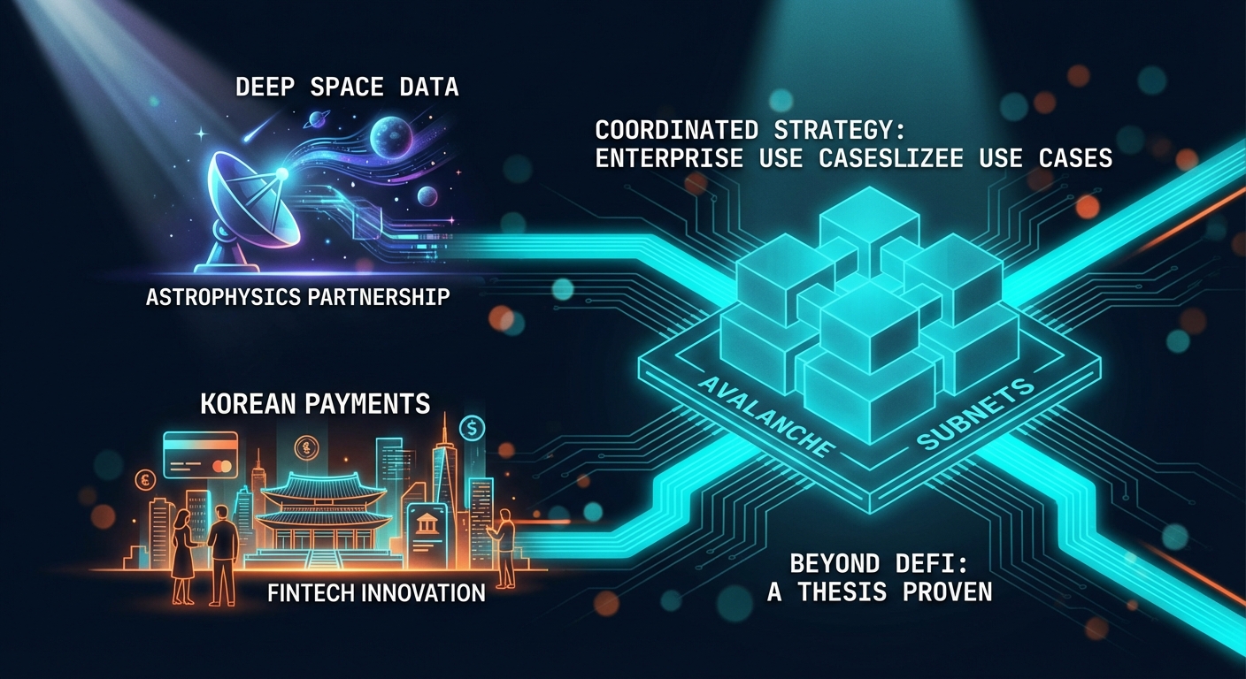 Avalanche Subnets Target Deep Space Data and Korean Payments, Proving a Thesis Beyond DeFi