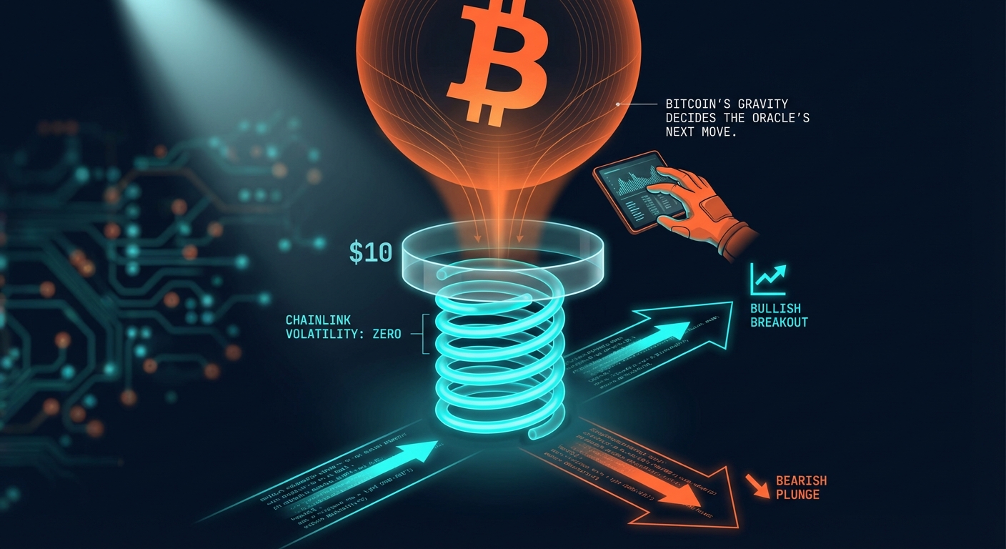Chainlink Volatility Hits Zero; Bitcoin's Gravity Decides the Oracle's Next Move