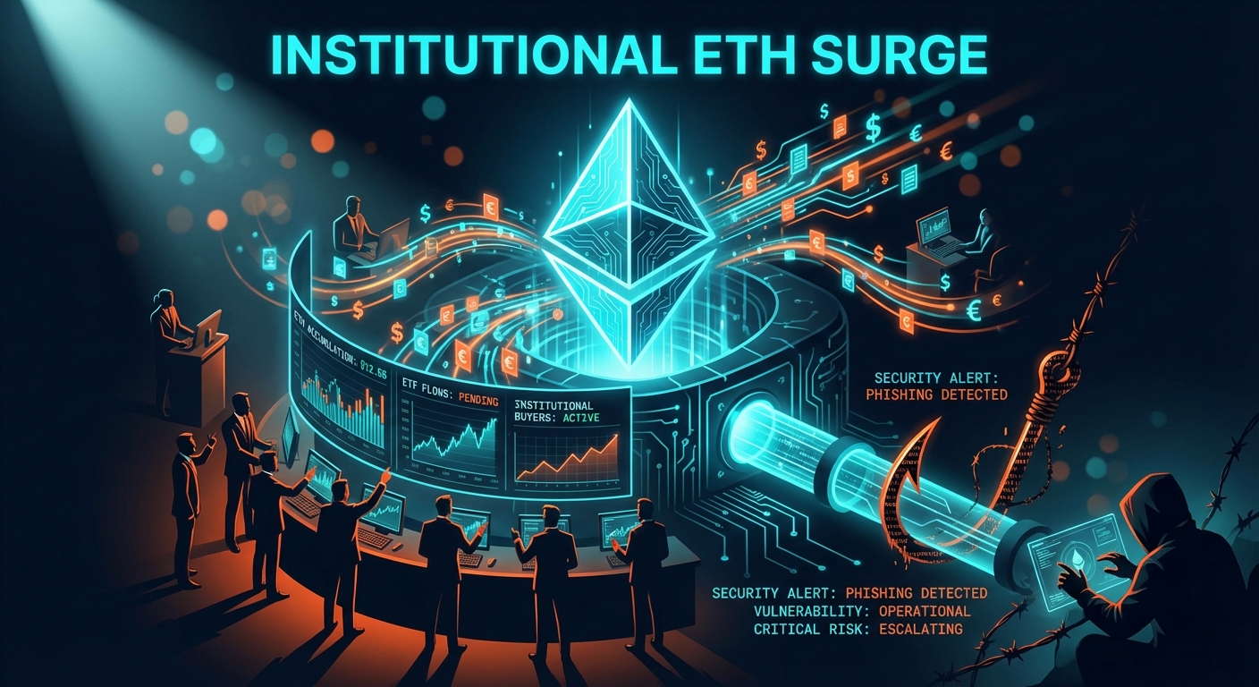 Institutional ETH Accumulation Surges Amid ETF Speculation, Security Risks Escalate