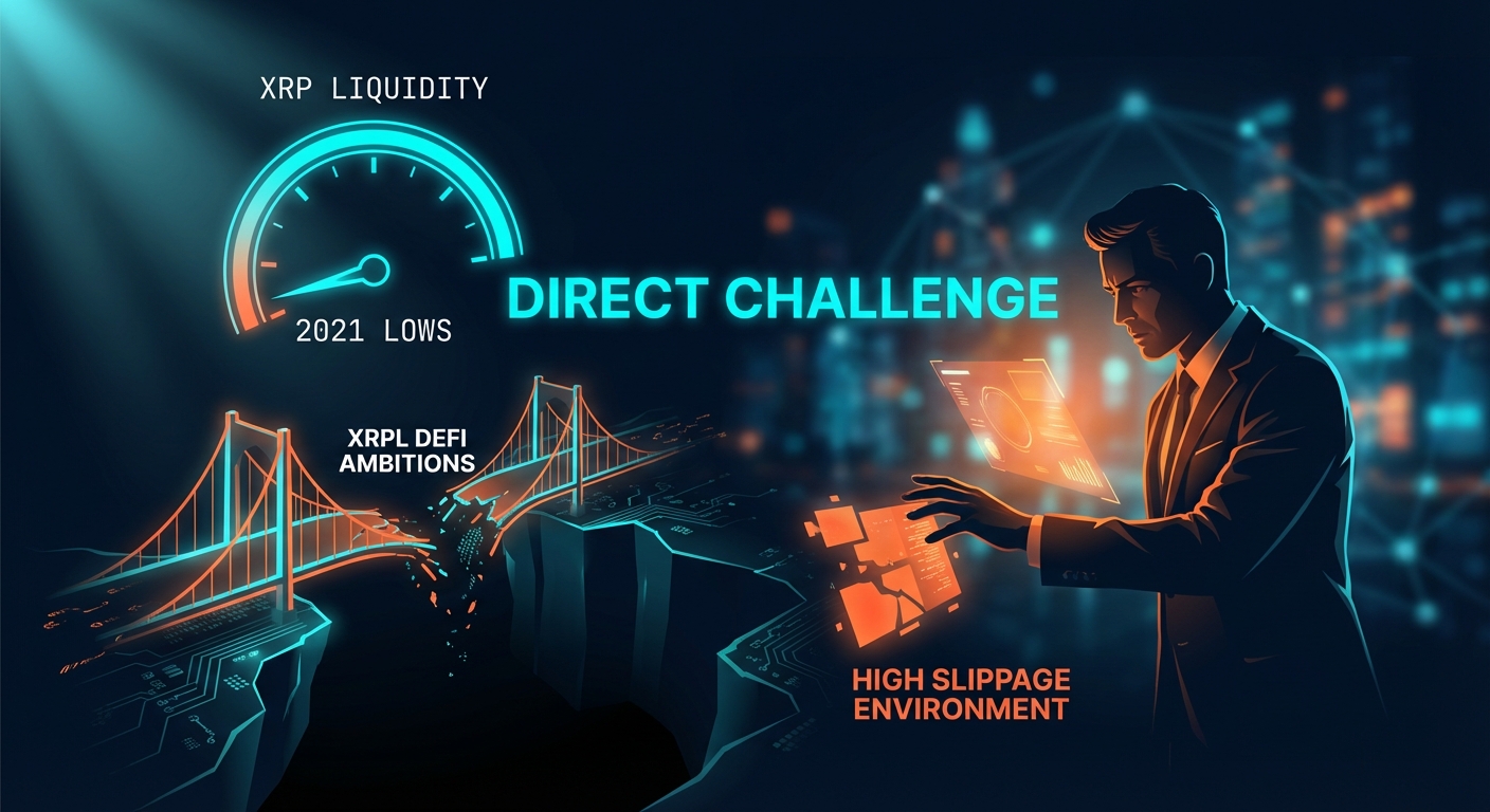 XRP Liquidity Hits 2021 Lows, Posing Direct Challenge to XRPL DeFi Ambitions