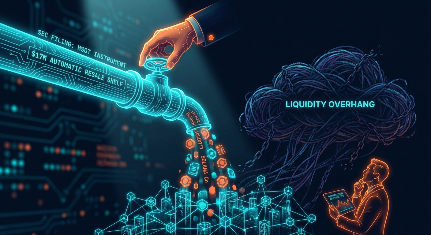 Solana-Linked Entity Files $17M Automatic Resale Shelf with SEC, Signaling Potential Insider Liquidity Event