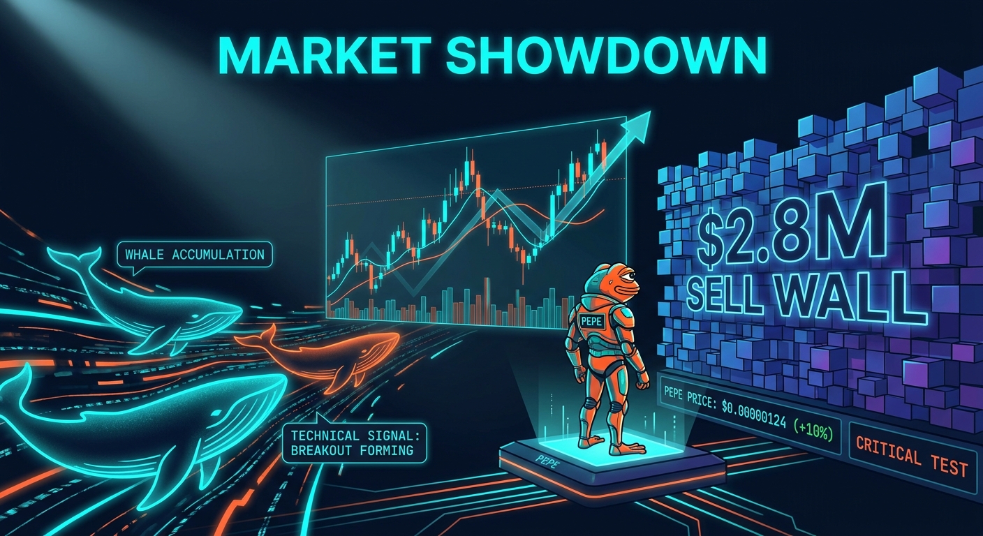 Pepe Price Confronts $2.8M Sell Wall as Whales and Technicals Signal Market Showdown
