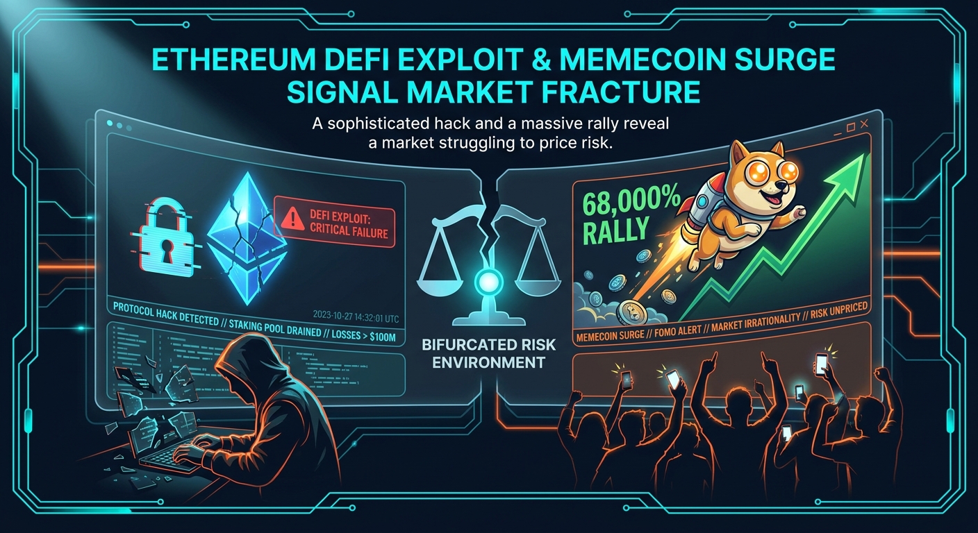 Ethereum DeFi Exploit and Memecoin Surge Signal Bifurcated Risk Environment