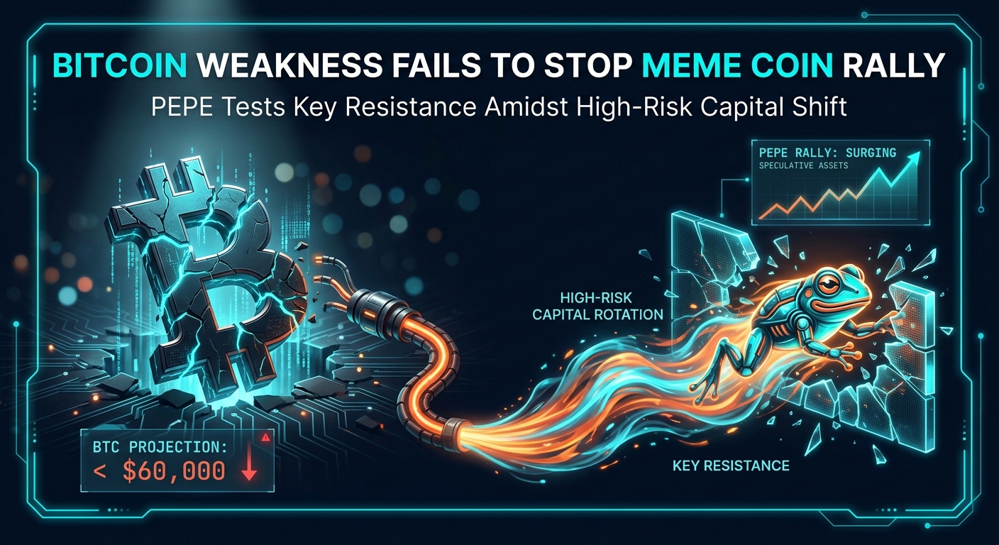Bitcoin Weakness Fails to Stop Meme Coin Rally as PEPE Tests Key Resistance