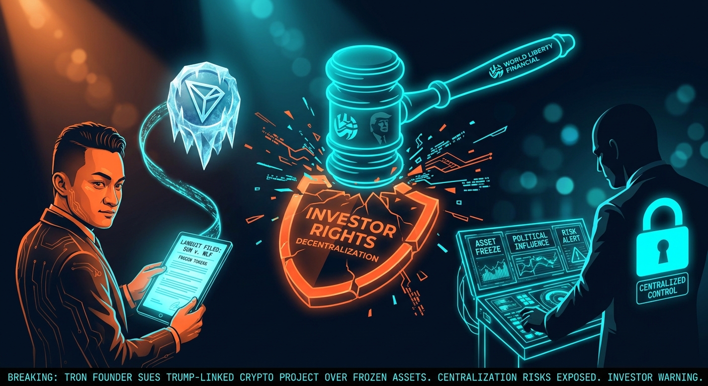 Justin Sun's Lawsuit Against Trump-Linked World Liberty Financial Exposes Centralization Risks