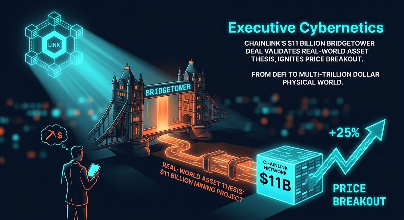 Chainlink's $11 Billion Bridgetower Deal Validates Real-World Asset Thesis, Ignites Price Breakout