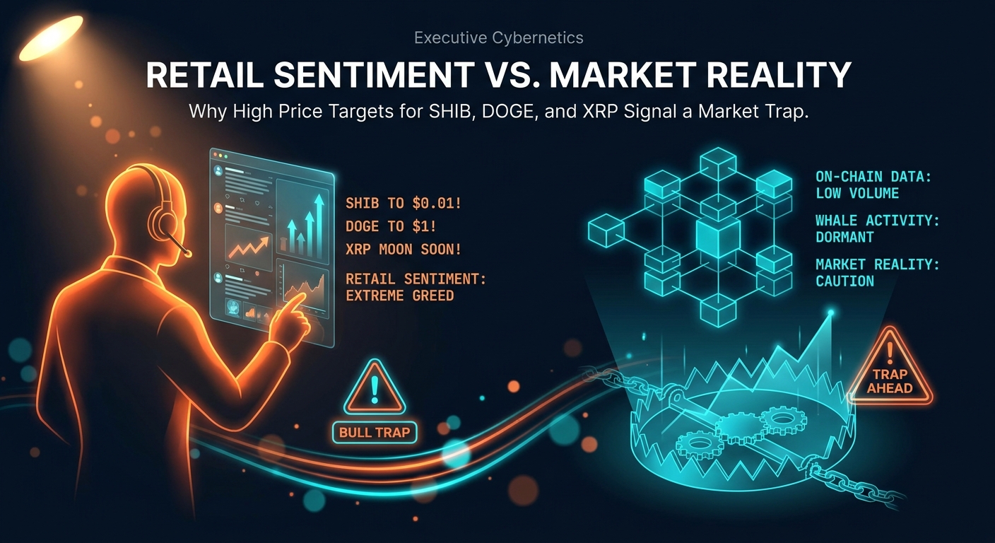 Retail Sentiment vs. Market Reality: Why High Price Targets for SHIB, DOGE, and XRP Signal a Market Trap