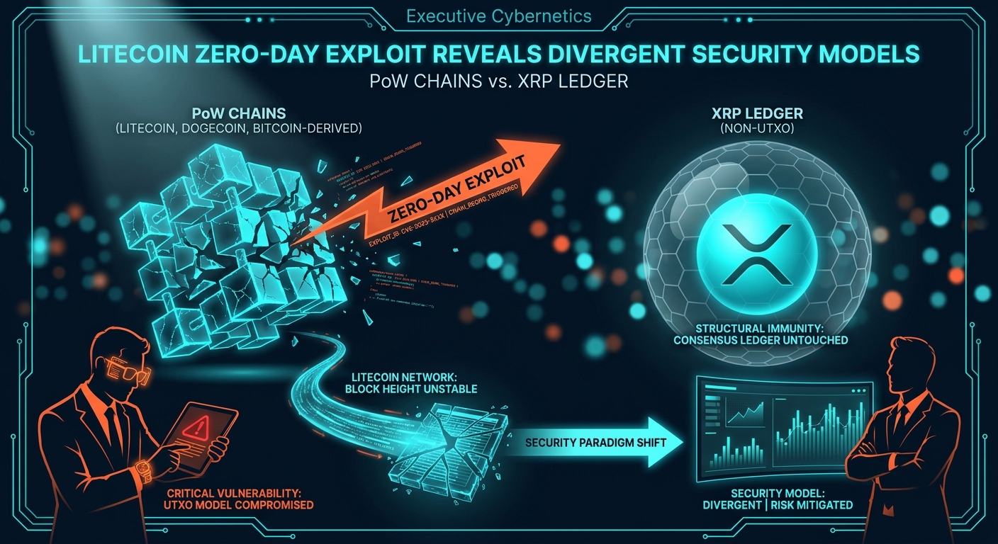 Litecoin Zero-Day Exploit Reveals Divergent Security Models Between PoW Chains and XRP Ledger