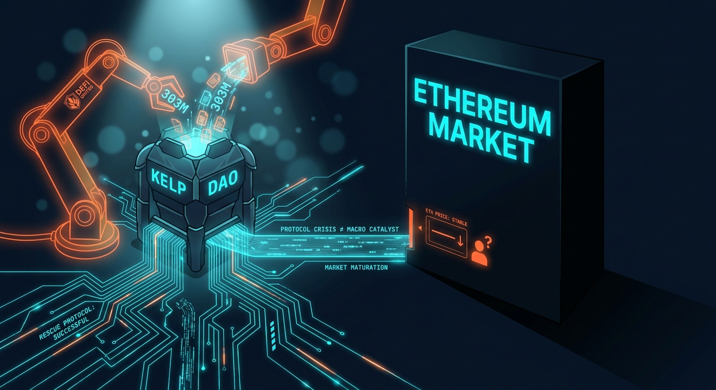 DeFi United's $303M Kelp DAO Rescue Fails to Move ETH, Signaling Market Maturation