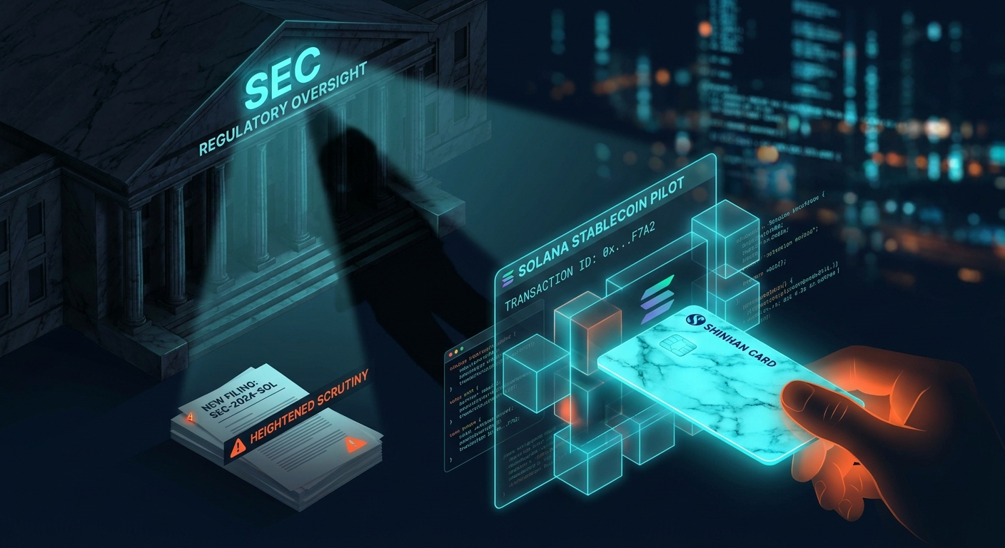 Solana Stablecoin Adoption by Shinhan Card Coincides with New SEC Scrutiny
