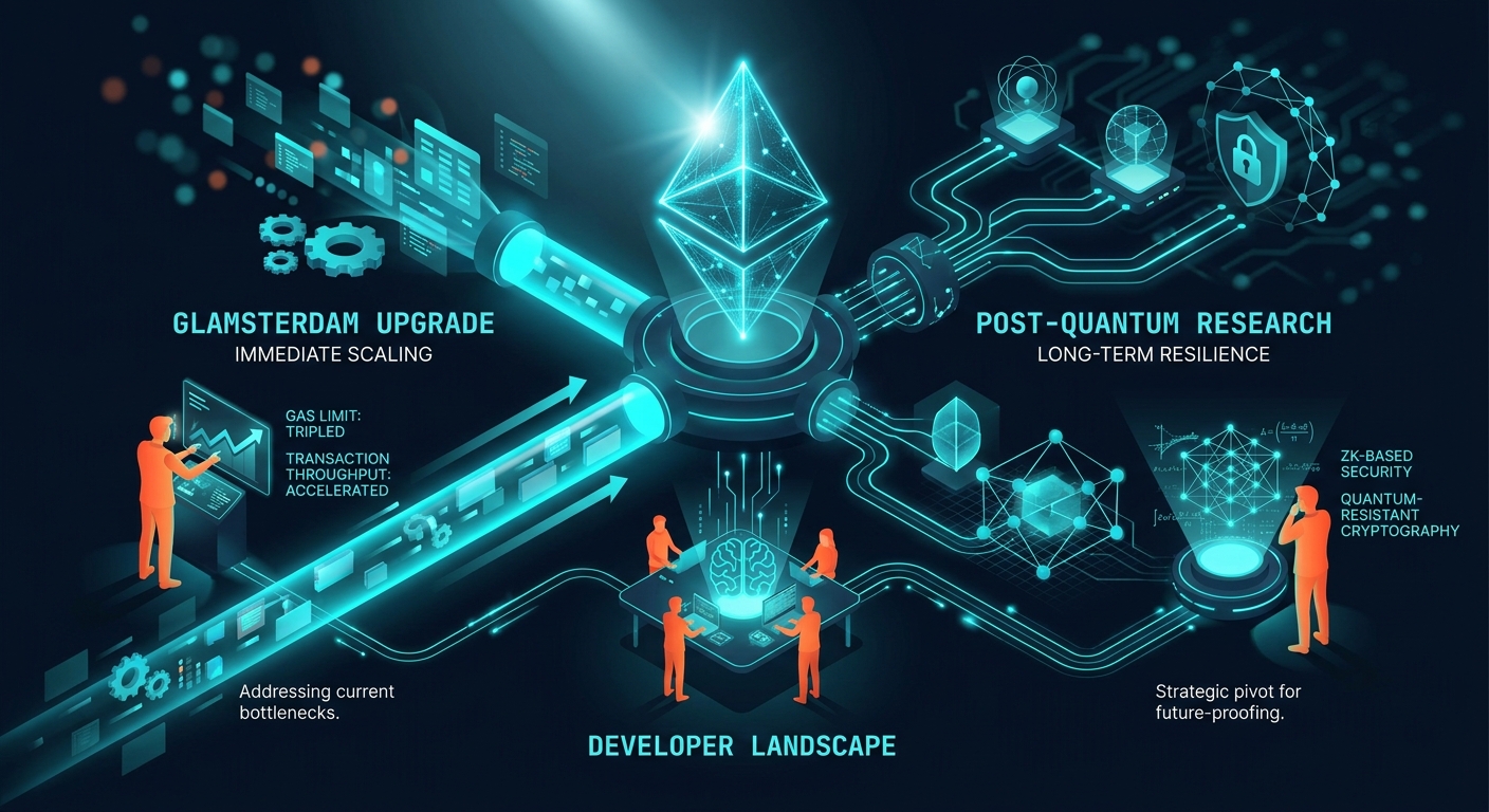 Ethereum's Dual-Track Evolution: How the Glamsterdam Upgrade and Post-Quantum Research Reshape the Developer Landscape