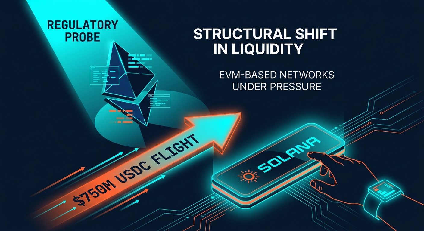 Regulatory Pressure on Ethereum L2s Triggers $750M Stablecoin Flight to Solana