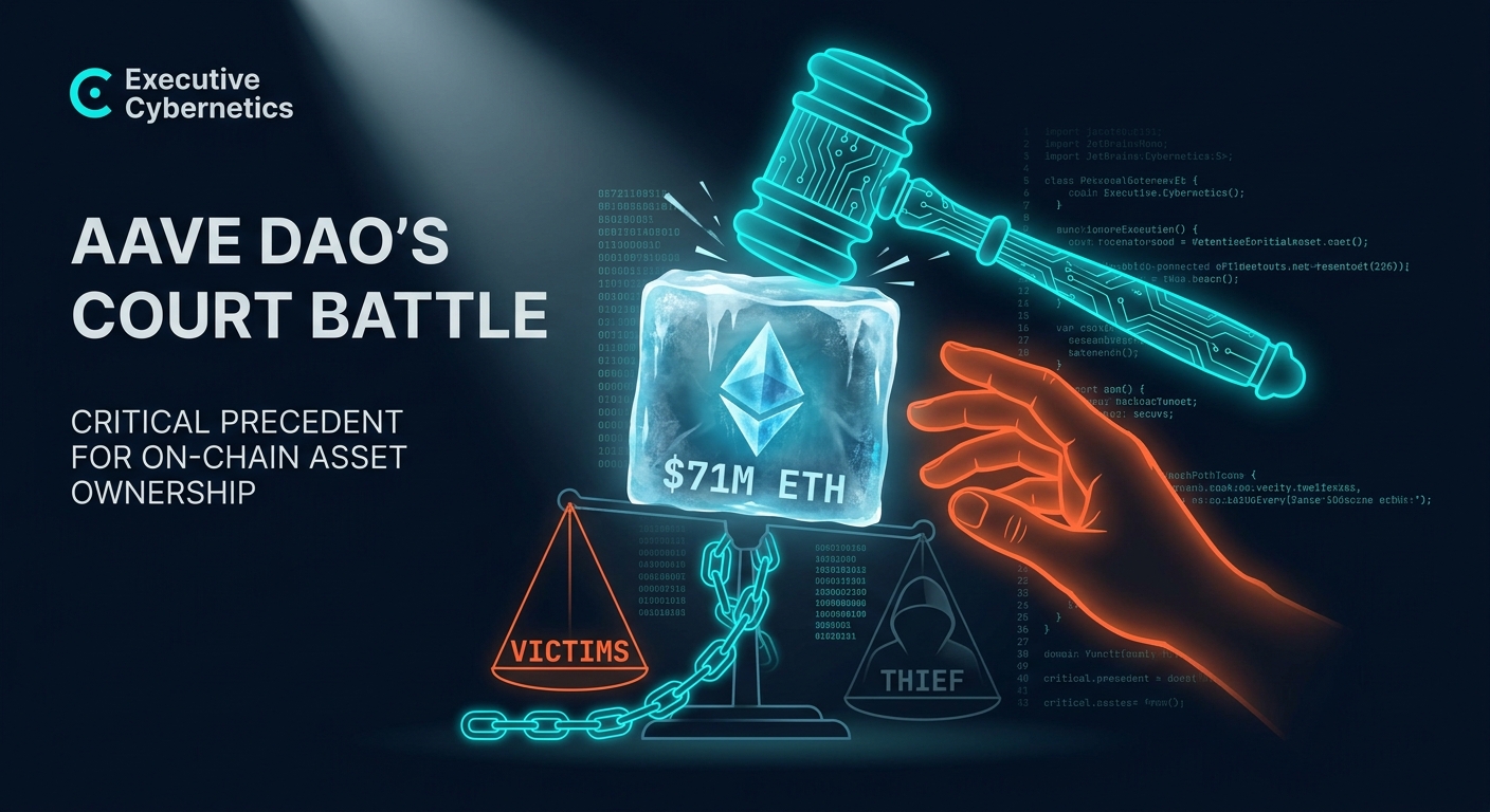 Aave DAO's Court Battle Over $71M in Frozen ETH Sets Critical Precedent for On-Chain Asset Ownership