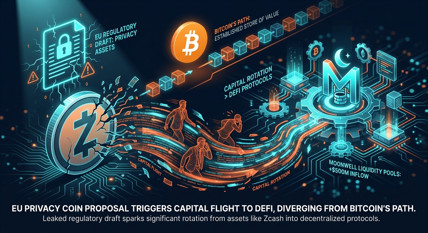 EU Privacy Coin Proposal Triggers Capital Flight to DeFi, Diverging from Bitcoin's Path