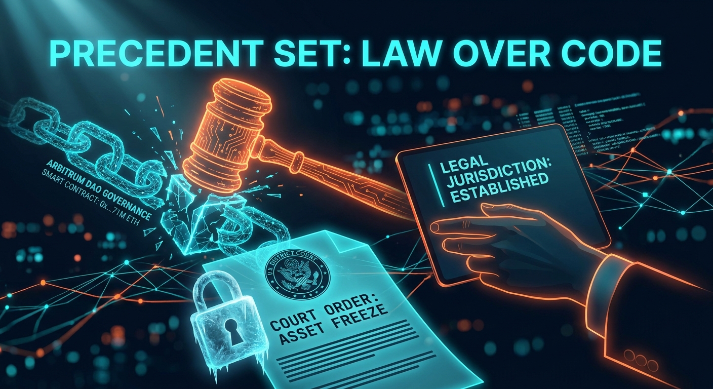 U.S. Court Order Pits Traditional Law Against Arbitrum DAO Governance Over $71M in Hacked ETH